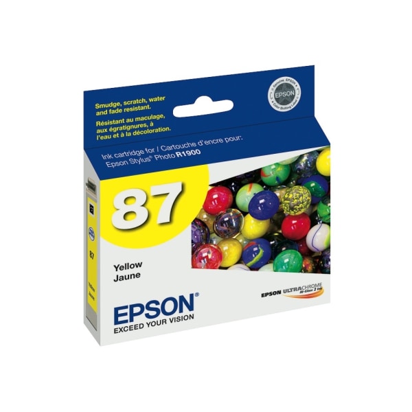 Epson 87 UltraChrome Hi-Gloss 2 Yellow Ink Cartridge, T087420