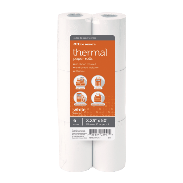 UPC 735854039479 product image for Office Depot® Brand Thermal Paper Rolls, 2-1/4