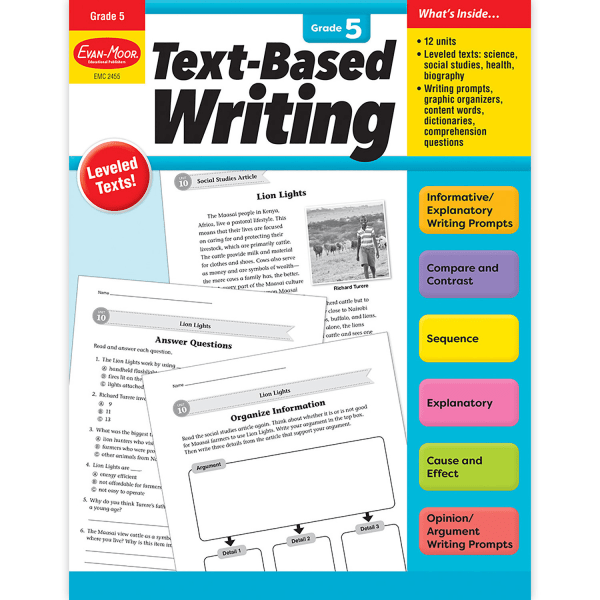 ISBN 9781645143550 product image for Evan-Moor Educational Publishers Text-Based Writing, Grade 5 | upcitemdb.com