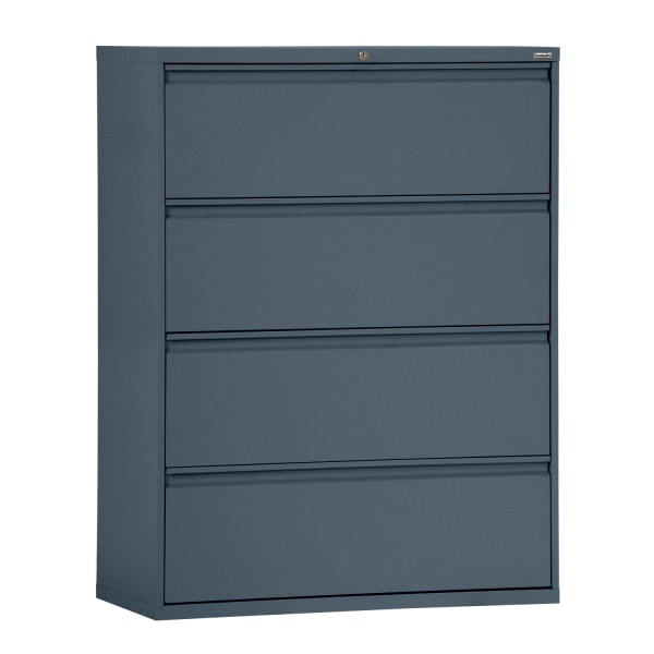 Sandusky® 800 20""D Lateral 4-Drawer File Cabinet, Charcoal -  Sandusky Lee, LF8F304-02