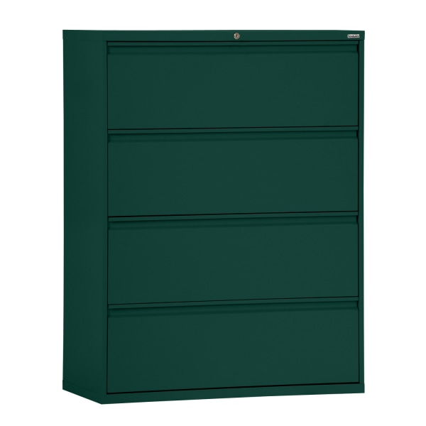 Sandusky® 800 20""D Lateral 4-Drawer File Cabinet, Forest Green -  Sandusky Lee, LF8F304-08