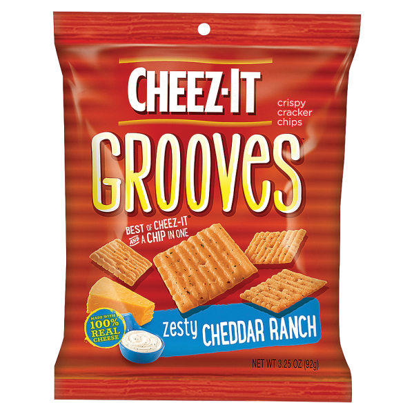 UPC 024100936465 product image for Cheez-It Grooves� Zesty Cheddar Ranch, 3.25 Oz, Carton Of 6 | upcitemdb.com