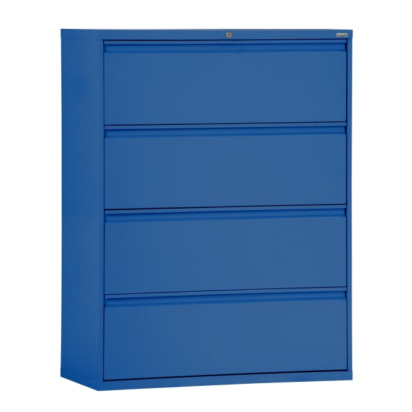 Sandusky® 800 20""D Lateral 4-Drawer File Cabinet, Blue -  Sandusky Lee, LF8F364-06