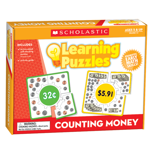 UPC 078073302321 product image for Scholastic Teacher's Friend 2-Sided Learning Puzzles, Counting Money, Grade K-2, | upcitemdb.com