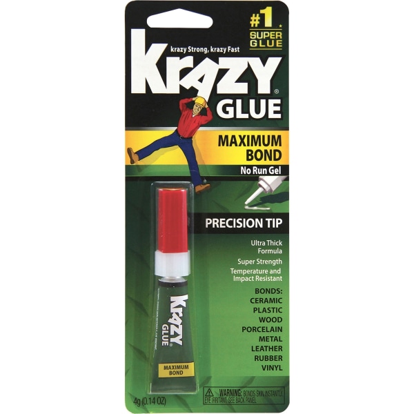 Krazy� Glue, Advanced Formula Gel, Clear, .14 Oz.