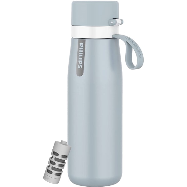 UPC 840181300120 product image for Philips GoZero Everyday Insulated Stainless-Steel Water Bottle With Filter, 18.6 | upcitemdb.com