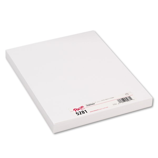 Pacon Medium Weight Tagboard  9 x 12 Inches  9 Pt  White  Pack of 100