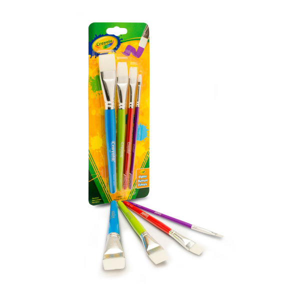 UPC 071662535209 product image for Crayola® 4-Count Flat Brush Set, Assorted Colors | upcitemdb.com