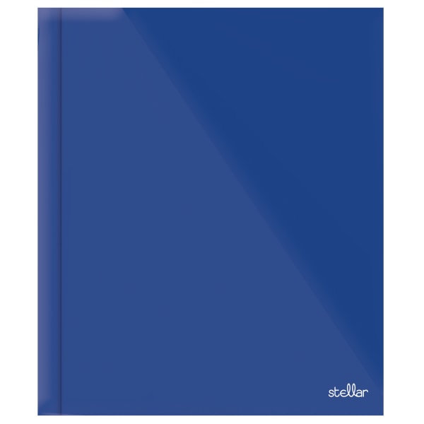 Office Depot Brand Stellar Laminated 3Prong Paper Folder Letter Size Blue