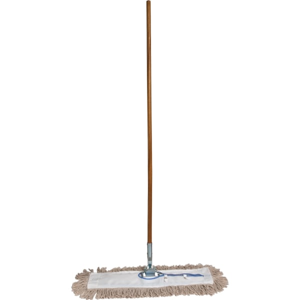 GJO54101 Dust Mop- w-Handle- 24 in.- 360 Degree Swivel- Chrome Plated
