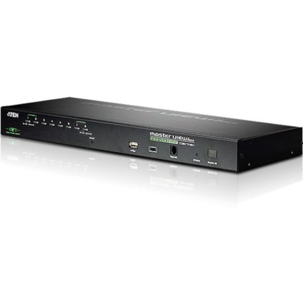 KVM Switchbox - 8 Computer(s) - 1 Local User(s) - 32 Remote User(s) - 2048 x 1536 - 1 x Network (RJ-45) - 1 x USB - 1U - ATEN CS1708I