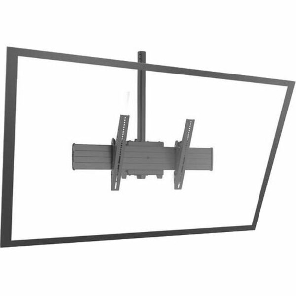 Chief Fusion Xcm1u Ceiling Mount For Flat Panel Display, Digital Signage Display Black 1 Display(s) Supported 60" To 90" Screen Support 250 Lb