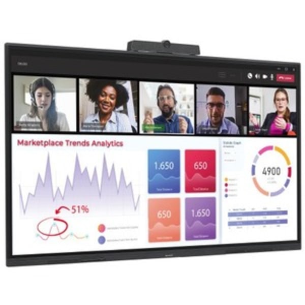 Sharp 86 Class AQUOS BOARD  86  Active AreaMultitouch Screen  WiredWireless  Speaker  HDMI  470 W