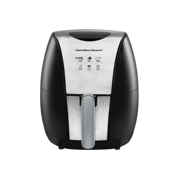 Photos - Air fryer Hamilton Beach 3.1 Quart/3.2 Liter Digital  - 3.38 quart Oil - Black, Silver 35065 