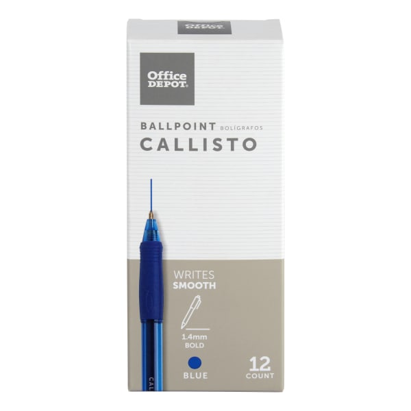 UPC 735854930561 product image for Office Depot� Brand Soft-Grip Retractable Ballpoint Pens, Bold Point, 1.4 mm, Cl | upcitemdb.com