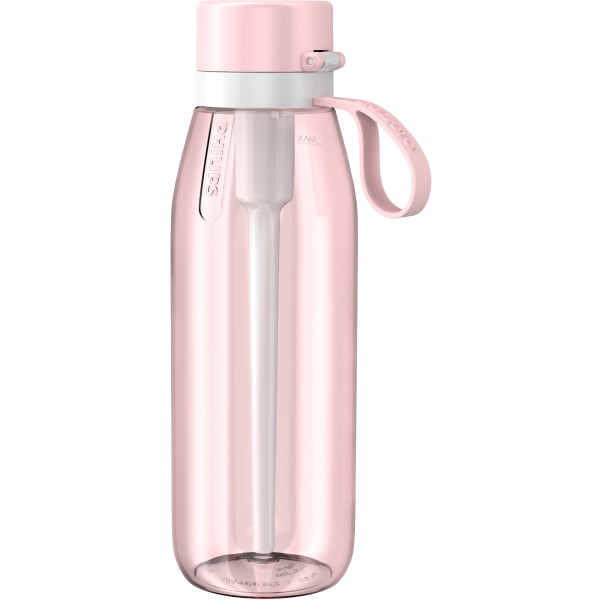 Photos - Water Filter Philips GoZero Everyday Tritan Water Bottle With Filter, 36 Oz, Pink AWP2732PKO/37