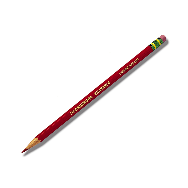 UPC 072067139412 product image for Ticonderoga® Erasable Checking Pencils, 2.6 mm, Red, Pack Of 4 Pencils | upcitemdb.com