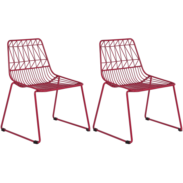 Ace Childrens Wire Activity Chairs, Bright Pink, Set Of 2 Chairs