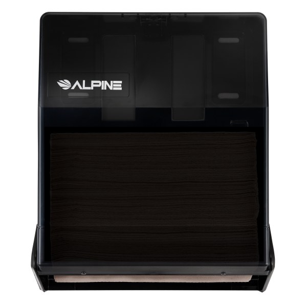 Alpine Economy Tri-Fold/C-Fold Paper Towel Dispenser, 14-3/4""H x 11-1/16""W x 5-1/8""D, Black -  ALP480-ECO-TBLK