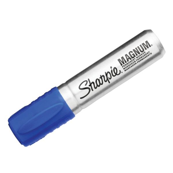 Sharpie Pro Magnum Permanent Marker, Chisel Tip, Blue, 1/Pack (44003) | Quill