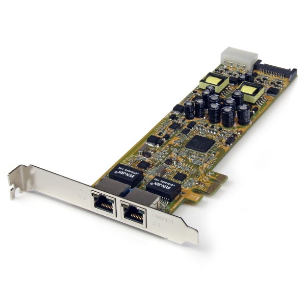 Photos - PCI Controller Card Startech.com Dual Port PCI Express Gigabit Ethernet PCIe Network Card Adapter ST2000PEXPSE 