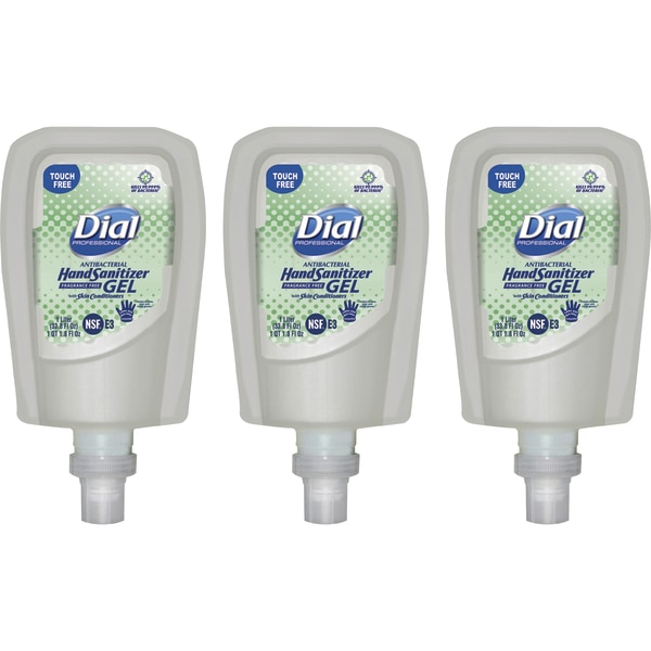 Dial  DIA19029  FIT TouchFree Refill Gel Hand Sanitizer  3 / Carton  Clear  33.8 fl oz (1000 mL)