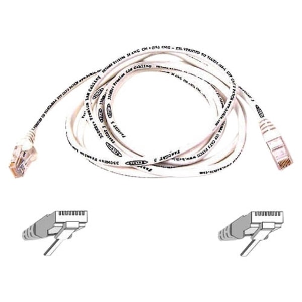 UPC 722868572856 product image for Belkin Cat.6 Snagless Patch Cable - RJ-45 - RJ-45 - 20ft - White | upcitemdb.com