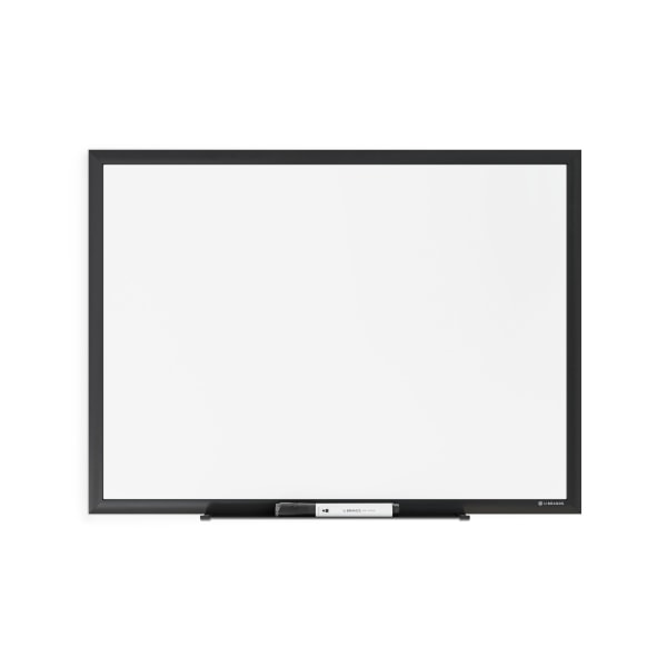 U Brands Magnetic Dry-Erase Whiteboard, 24 x 18, Aluminum Frame With Black Finish