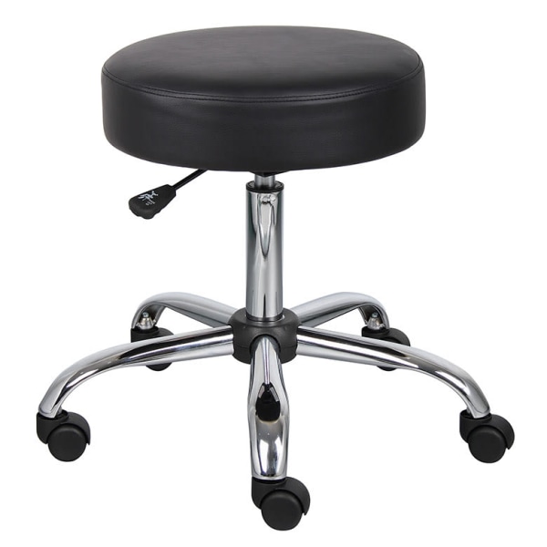 Boss Office Products Boss Be Well Armless Medical Spa Professional Stool, Black (B240-BK) | Quill