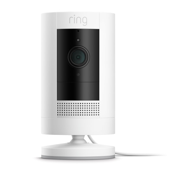 Ring Stick Up HD Wired Indoor/Outdoor Plug-In Security Camera, White -  8SW1S9-WEN0