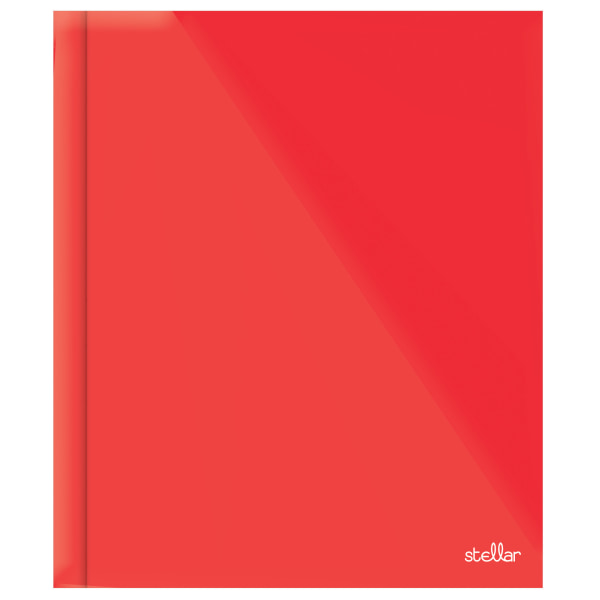 Office Depot Brand Stellar Laminated 3Prong Paper Folder Letter Size Red