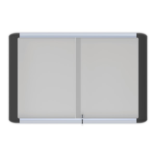 MasterVision® Platinum Pure Magnetic Dry-Erase Enclosed Whiteboard, 48"" x 72"", Aluminum Frame With Silver Finish -  VT770109630