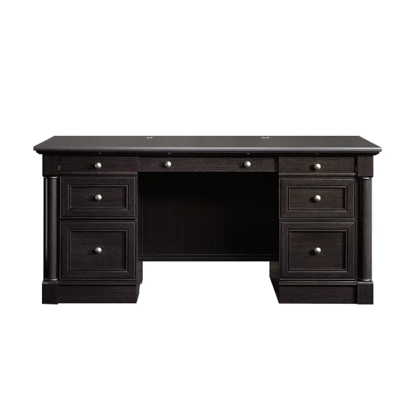 Sauder® Palladia 66"W Executive Computer Desk, Wind Oak