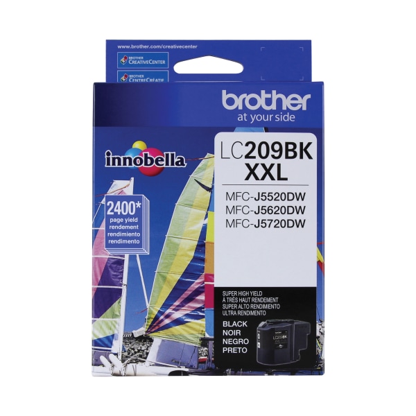 Brother® LC209 Black Super-High-Yield Ink Cartridge, LC209BKS