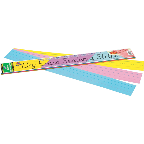 UPC 045173051862 product image for Pacon® Dry-Erase Sentence Strips, Assorted Colors, Pack of 30 | upcitemdb.com