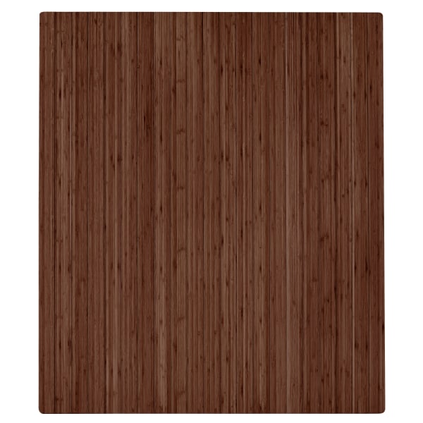 Anji Mountain Standard Bamboo Carpet & Hard Floor Chair Mat, 42 x 48, Walnut (AMB24050) | Quill