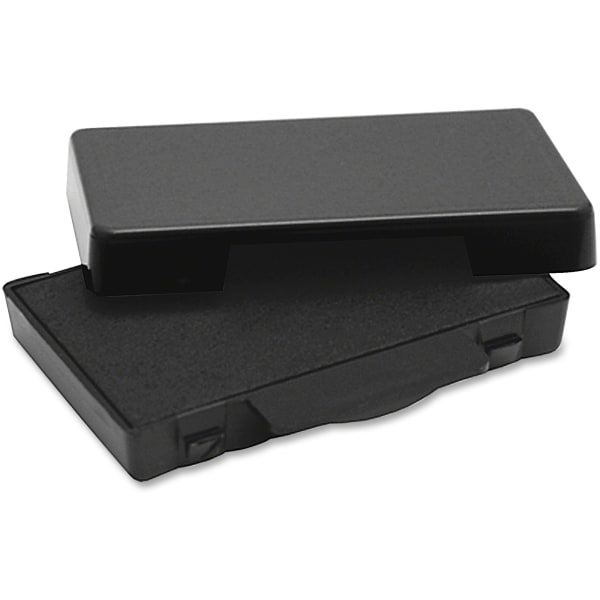 Trodat Replacement Ink Pads - 1 Each - 0.5 Height x 0.6 Width x 2.5 Length - Black Ink - Plastic