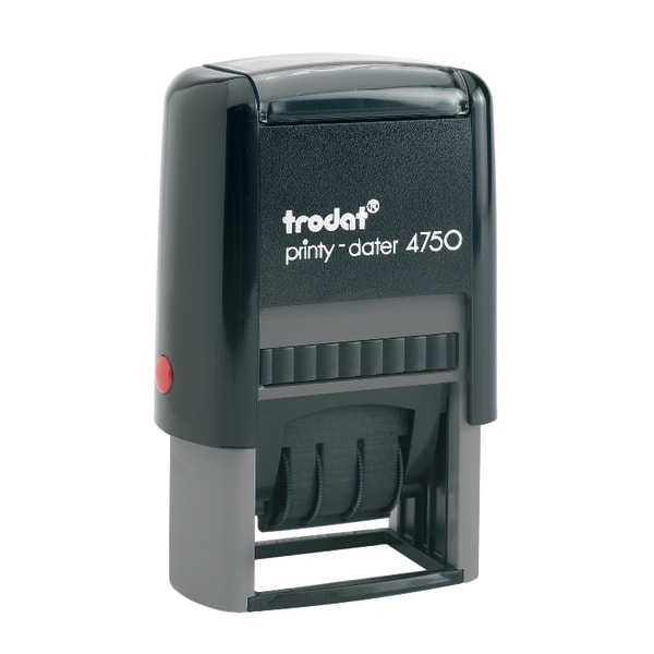 Trodat Self-Inking Stamp, Date/Message, RECEIVED, 1 x 1 5/8, 65% Recycled, Red/Blue