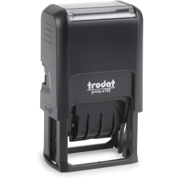 U.S. Stamp & Sign 5-in-1 Date Stamp, RECEIVED BY, PAID BY, FAXED BY, ENTERED BY, Blue/Red
