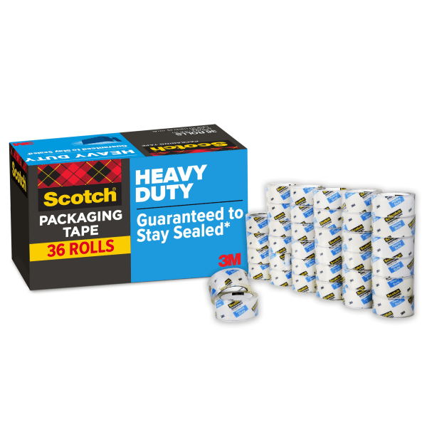 Scotch HeavyDuty Shipping Packing Tape 178 x 546 Yd Case Of 36 Rolls