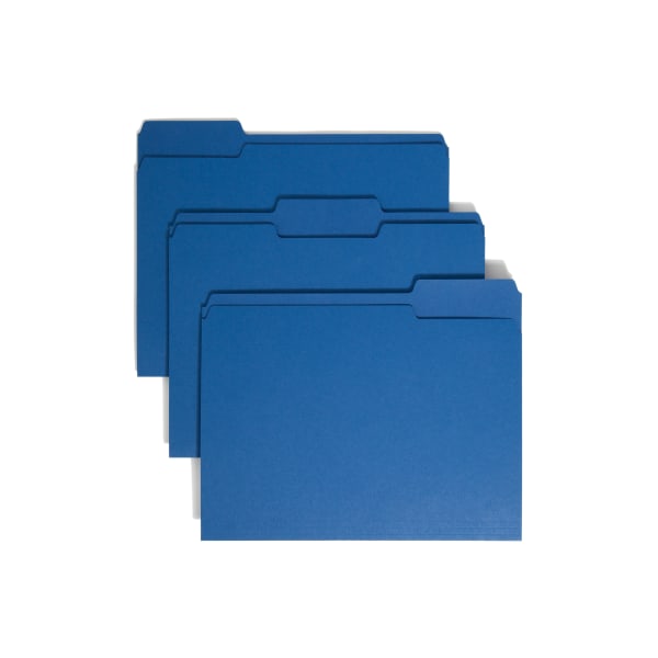 Photos - File Folder / Lever Arch File Smead ® Color File Folders, Letter Size, 1/3 Cut, Navy, Box Of 100 