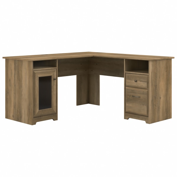 Bush Business Furniture Cabot 60""W L-Shaped Corner Desk, Reclaimed Pine, Standard Delivery -  WC31530-03K