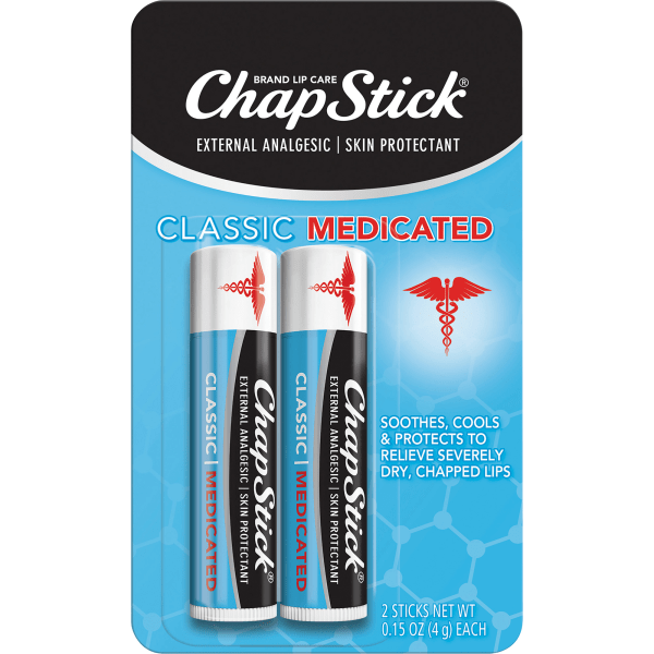 UPC 305730720700 product image for ChapStick Medicated Lip Balms, 0.15 Oz, Pack Of 2 Sticks | upcitemdb.com