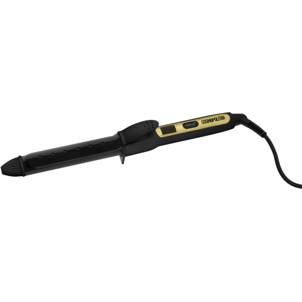 Cosmopolitan Ceramic Hair Curling Iron, 1"", Black/Gold -  VRD928982383