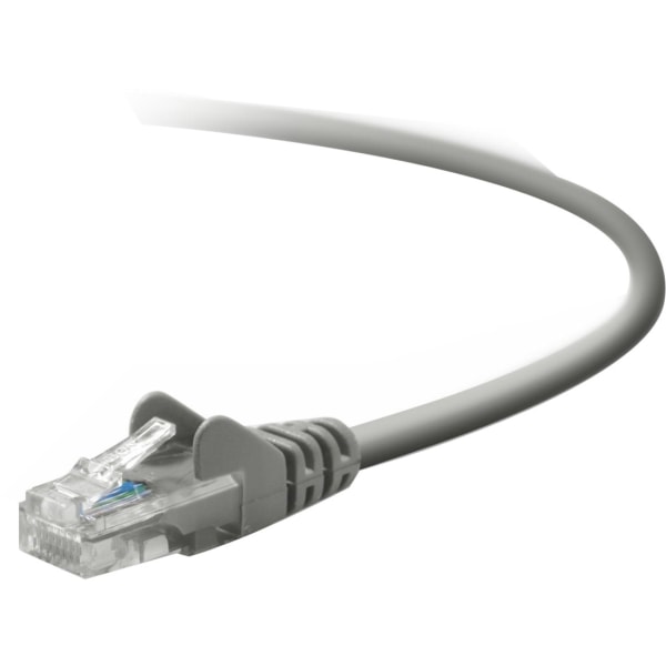 UPC 722868214077 product image for Belkin - Patch cable - RJ-45 (M) to RJ-45 (M) - 8 ft - CAT 5e - snagless - gray  | upcitemdb.com