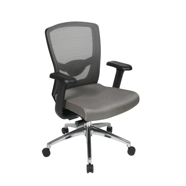 Office Star Pro-Line II Ergonomic ProGrid Mesh-Back Chair, Gray
