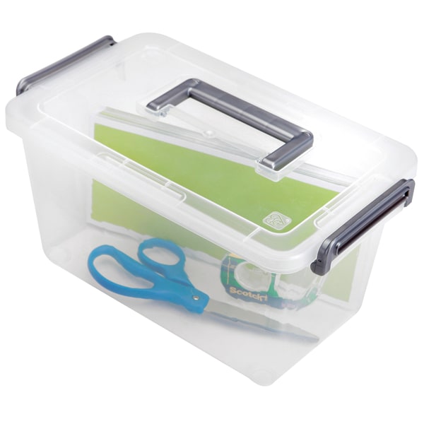 UPC 762016444161 product image for Iris® Modular Latch Box, 5.3 Qt, Clear | upcitemdb.com