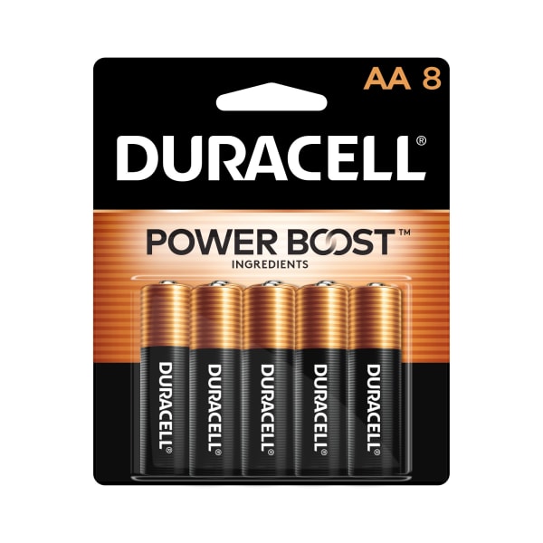 Duracell Coppertop AA Alkaline Batteries, 8/Pack (MN1500B8Z) | Quill