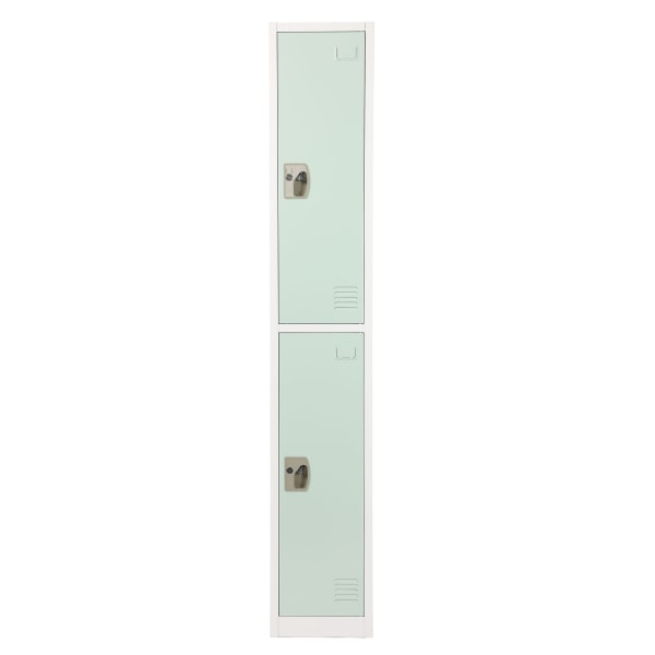 Photos - Dresser / Chests of Drawers Alpine 2-Tier Steel Lockers, 72"H x 12"W x 12"D, Misty Green, Set Of 4 Lockers ADI629-202-MGRN-PKG-4 