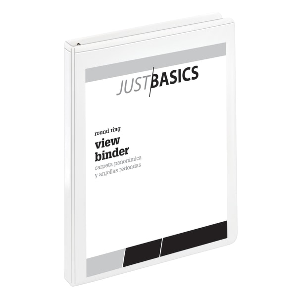 UPC 011491027728 product image for Just Basics� Basic View 3-Ring Binder, 1/2